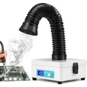 Antstone Solder Fume Extractor, Adjustable Speed, LED Display, 3-Stage Filters Desktop Soldering Fume Extractor for Laser Cutter, Soldering, 3D Printer, Welding, Phone Repair Solder Fan Fume Extractor
