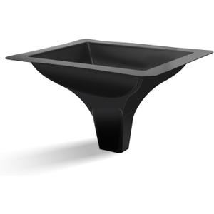Downspout Gutter Funnel for Under Deck Drainage System - 4 Pack Black