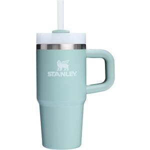STANLEY Quencher H2.0 Tumbler with Handle and Straw 14 oz | Flowstate 3-Position Lid | Cup Holder Compatible for Travel | Insulated Stainless Steel Cup | BPA-Free | Seafoam