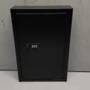 Key Cabinet Wall Mount, Key Storage Lock Box with Code,Key Cabinet Organizer, 48 Key Hooks and Colored Key Tag Labels, 30 * 10 * 46cm, Black(Combination Lock)