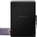 Rocketbook Smart Reusable Notebook, Flip Letter Size Spiral Notebook, Infinity Black, (8.5" x 11")