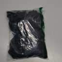 Zilcremo Women High Waisted Bikini Set Ruffle Sleeve Tummy Control Swimsuits Curvy Mesh Swim Skirt Black L