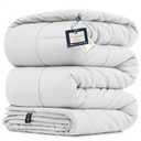 BELADOR Queen Comforter - White Duvet Insert, All-Season Down Alternative, Mid-Plush Lightweight, Box Quilted Siliconized Fiberfill, Oeko-Tex Hotel Comforter