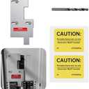 Generator Interlock Kit Compatible with GE General Electeric Breaker Panels with Single Vertical Throw Main,2 1/2 Inch Spacing Between Main and Branch Breaker,Professional Interlock Kit