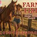 Sexy Farm Girl Calendar 2026 Monthly Wall Calender 12 Month | American Made In The USA