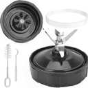 7 Fins Blender Blade Compatible with Ninja BN401 BN751 BN801 BL480-30, Ninja Blender Replacement Parts for Auto iQ BL682-30 BL642-30 BL687CO-30 BL482-30 Extractor Blade Assembly