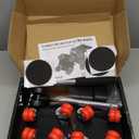 Heavy Duty Furniture Movers with 8 Wheels, Dual-Wheel Caster Square Dollies with Furniture Lifter and Base, 360 Swivel Casters, Non-Slip Pads, Up to 3500 lbs Load Capacity