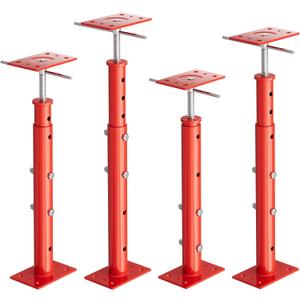 House Jacks for Leveling, 4 Pack House Floor Jack 19-36 Inch Adjustable Jack Posts, 11023 lbs Heavy Duty House Jacks for Basement, Crawl Space, Foundation, Floor Joists, Porch & Roof Beam Support