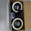 spnanma Upgraded Additional Installation Devil Eyes with Decorative Function Bright Circular Halo Animated, 2PCS Decorative Lights for Car and Motorcycles, 6 Animated Patterns