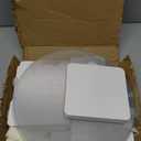 10 Pcs Buffet Risers, Acrylic & Cardboard Foldable Table Food Display Stands with Acrylic Plates Risers for Catering Dessert Cake Jewelry for Wedding Birthday Christmas Party Decorations White