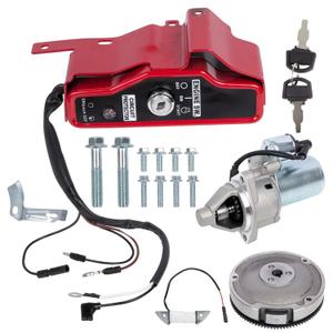Complete Starter Kit for Honda GX340 / GX390 Engines  12V Starter, Solenoid, Ring Gear, Ignition Key Switch & Wiring  Fits GX340 (11HP) GX390 (13HP)  Replaces 31210-ZE3-033/31210-ZE3-013