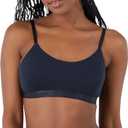Hanes Women's Originals Supersoft String Bralette, Pullover Bra, Scoop Neckline (Medium, Black)