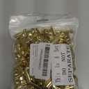 Boao 100 Pieces Mini Metal Clips Hinge Clips for Photos, Maps, Drawings, Art Work, Papers, Price Tag, 0.87 Inch (Light Gold)