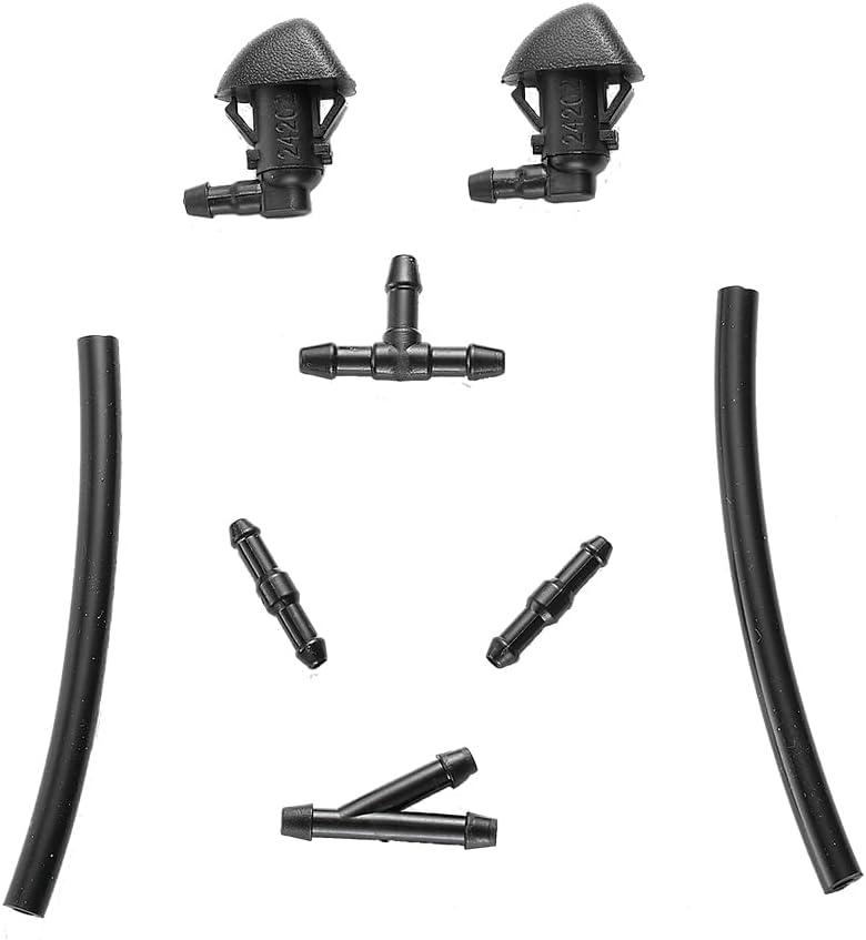 Front Windshield Washer Nozzle 76810-SZA-A01ZA Direct Replacement for 2009 2010 2011 2012 2013 2014 2015 Honda Pilot Front Water Jet Hood Wiper Fluid Nozzle P/N 76810SZAA01ZA