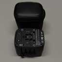 International Travel Adapter Voltage Converter Steps Down 220V to 110V for Cell Phones, Laptops, and Curling Irons, US to UK, Europe, Australia, and More Than 200 Countries(Black)