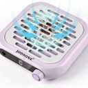 JODSONE 6000RPM Mini Nail Dust Collector Low Noise Powerful Suction Portable Nail Salon with 30 Filters Purple