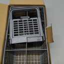Grey 7-compartment dishwasher basket for silverware, compatible with most brands - GE, Whirlpool, Samsung, Bosch, Maytag, KitchenAid, Kenmore