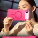 SPIDERCASE for iPhone Air Case, Magnetic Translucent Matte Case with 2PCS Tempered Glass Screen Protector Slim Phone Case for iPhone Air 6.5'', Hot Pink