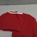 OMKAGI 2 Piece Workout Sets for Women Halter Sports Bras Gym Sets Booty Leggings Outfits (Medium, 524-red Plum White Piping)