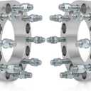 ECCPP 2PCS 8 Lug Wheel Spacers 1.5 inch 8x6.5 to 8x6.5 8x165.1mm 126.15mm CB 9/16" Studs Fits for ford F250 for Ram 2500 Ram 3500 W250 W300