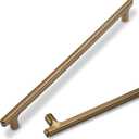 10 Pack Antique Brass Cabinet Pulls 10 Inch Hole Centers Kitchen Cabinet Handles Zinc Alloy Vintage Drawer Pulls Solid Cabinet Hardware