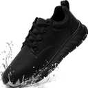 Non Slip Work Shoes for Mens Waterproof Leather Kitchen Chef Shoes Restaurant Food Service Nursing Shoes Lightweight Fashion Casual Walking (12)