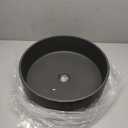 17in Bathroom Concrete Round Vessel Sink with Drainer in Black Earth / Mottled Bluish Grey / Taupe Clay