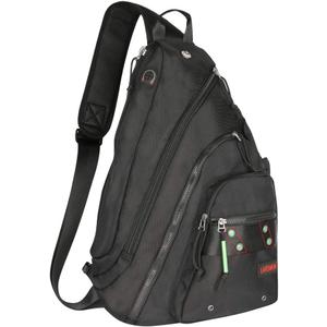 Larswon Sling Backpack, Sling Bag Laptop, Crossbody Bag Men, Shoulder Bags Black