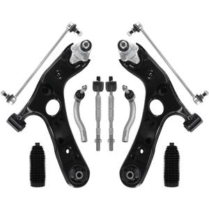 Control Arm, 12PCS Front Lower Tie Rod Boot Stabilizer Link Suspension Kit Replacement for 2010-15 Toyota Prius 2012-15 Prius Plug-In 2011-17 Lexus CT200h (Not Fit C or V)