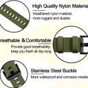 Rugged Nylon for Garmin Instinct 2/2X/3 Watch Band 45mm 50mm,Durable Breathable Wristband for Garmin Instinct Standard/Solar/Tactical/tide/Esports/Solar Tactical Band
