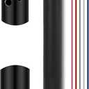 4 Inch Ceiling Fan Extension Rod,1" Outer Diameter Matte Black Ceiling Fan Downrod (No Threads) with 5 x 18-AWG Wires,Fan Boom Fit for Wide Range of Fans