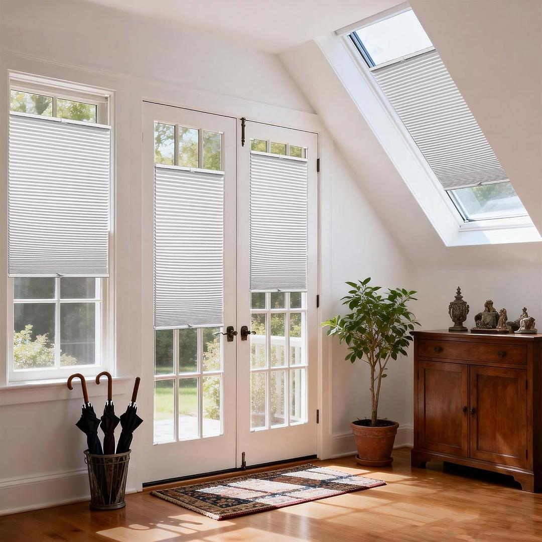 Tensioned Top Down Bottom Up Cellular Shades for Indoor Windows & Door & Roof WindowBlackout Top Down Bottom Up Cellular Shades for Indoor WindowsInsulated Skylight BlindsDenoised Skylight Blinds