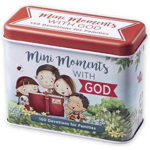 Devotions For Families Mini Moments With God 150 Devotions w/Bible Verses, Prayers and Inspirational Thoughts for Families Daily Encouraging Cards For Parents and Children