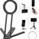 Magnetic Pocket Phone Tripod Stand,MA30 Mini Portable Cell Phone Holder with Strong Magnet, Aluminium Maglock Smartphone Quick Mount Compatible with iPhone 17 16 15 14 13 12 Series