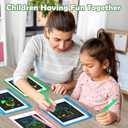 Party Favor 12 Pack LCD Writing Tablet for Kids, 6.5 Inch Colorful Doodle Board Drawing Tablet, Erasable Reusable Drawing Pads, Educational Learning Toys Birthday Gifts for Girls Boys Age 3 4 5 6 7 8