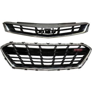 Front Grille Assembly For 2016 2017 2018 2019 Chevy Cruze,Cruze Front Bumper Grille Upper & Lower,84009674 GM1036184 W/RS Rally Sport Package Only