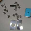 16Pcs Cabinet Hinges Repair Plates, Cabinet Doors Hinge Repair Kit Stainless Steel Furniture Cabinet Drawer Window Repair Plates with Screwdriver