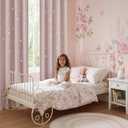 NICETOWN Star Cut Out Curtains - Die-Cut Star Blackout Drapes Window Treatment Draperies for Space Theme Bedroom Thanksgiving (Lavender Pink=Baby Pink, 2 Panels, 52 inches x 84 inches)