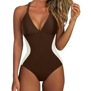 SUUKSESS Women Slimming Tummy Control One Piece Swimsuit Sexy Bathing Suit M