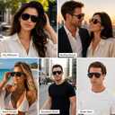 2 x Retro Aviator Sunglasses for Women Men 70s Vintage Big Frame