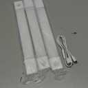 EZVALO Under Cabinet Lighting, Wireless Closet Lights, 50 LED Rechargeable Motion Sensor Light, Dimmable, 3 Color Temperatures, 11.8 inch Counter lights for Kitchen, Pantry, Bedroom, Wardrobe (3 Pack) (White)