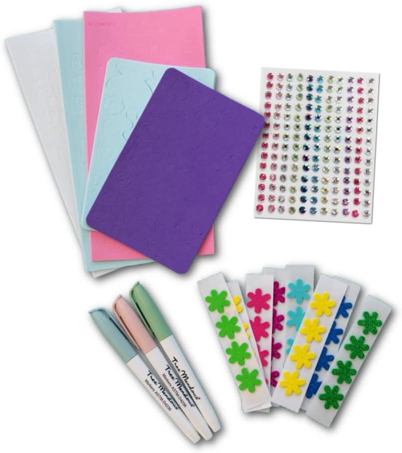 Eggmazing Egg Decorator Easter Egg-cessory Pack - Accessory Pack for Egg Decorating - Markers, Adhesive Jewels and Foam Stickers - Arts and Crafts Kit, Ages 3 and Up