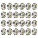 uxcell 24pcs 608ZZ Deep Groove Ball Bearings 8 x 22 x 7mm High Carbon Steel Double Shield Bearings for Electric Motor, Home Appliances, Garden Machinery C3 Silver Tone