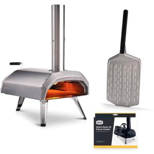 Ooni Karu 12 Multi-Fuel Pizza Oven - Pro Bundle - Includes 12" Perforated Peel and Cover