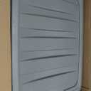 Amazon Basics Plastic Storage Containers with Secure Latching Lids, Stackable Organization Bins, Clear/Grey, 32 Quart, Set of 6