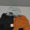 Avont 3 Pack Washable Female Dog Diaper with 1 Suspender, Reusable Girl Doggie Underwear Pants for Heat Cycle Period Incontinence Detachable Strap -Brown/Black/Grey, Large