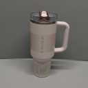 STANLEY Quencher ProTour Flip Straw Tumbler with Leakproof Lid | Built-In Straw & Handle | Cupholder Compatible for Travel | Insulated Stainless Steel Cup | BPA-Free (40 Ounces, Rose Quartz Fade)