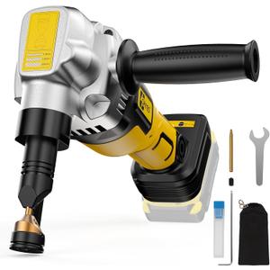 Metal Nibbler Fit for DeWALT 20v Max Battery Brushless Motor 16 Gauge Variable Speed Assist Handle & 2 Blades For Metal Cutting, Stainless Steel and Aluminum(Battery not Included)