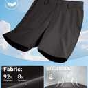 FREE SOLDIER Men's Golf Dress Shorts 7 Inch Quick Dry Lightweight Hiking Casual Work Golf Shorts with 5 Pockets, Size 40W/7L
