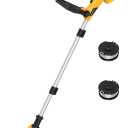 3 in 1 Cordless String Trimmer (NO Battery) Compatible with Dewalt 20V Battery, 12" Electric Weed Wacker with Auto Line Feed, Foldable Weed Eater/Edger Trimmer/Mower for Yard Garden, Grass Trimmer